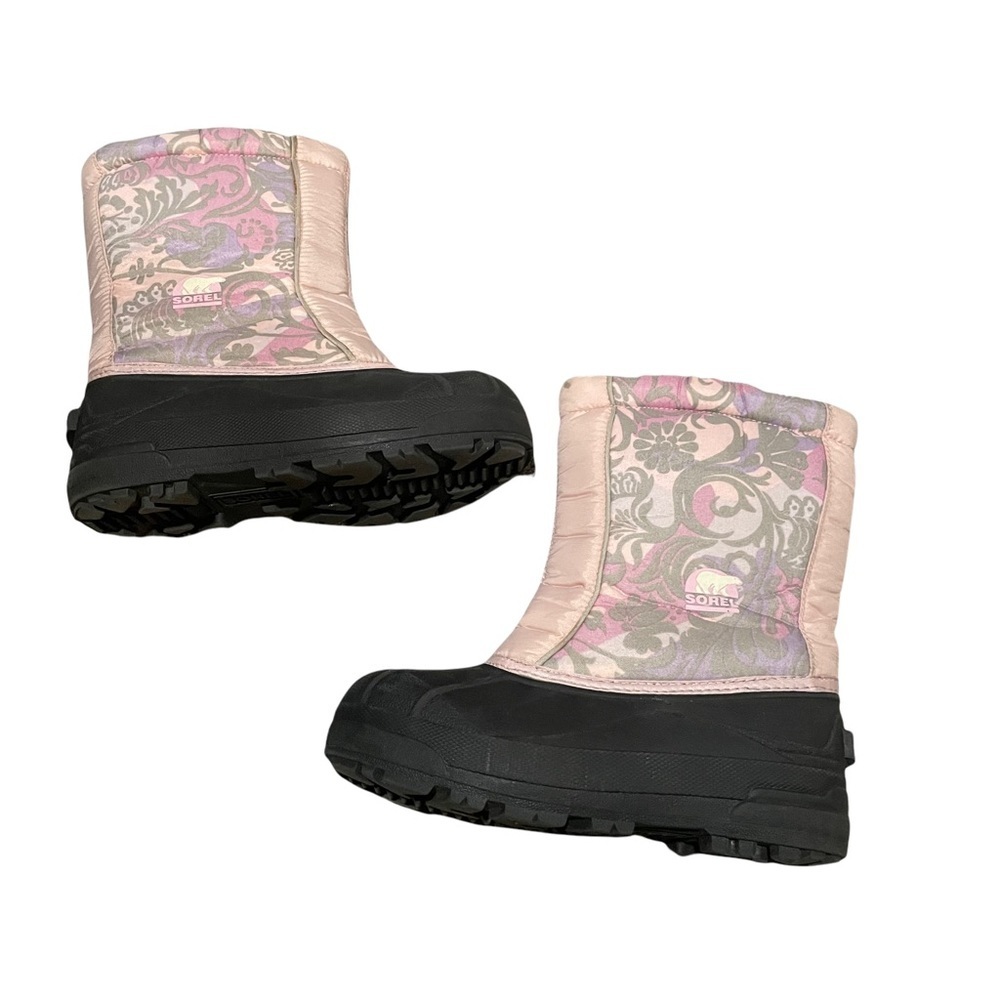 Sorel Pink Snow Command Insulated Boots Youth Size 4